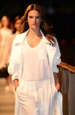 ALESSANDRA AMBROSIO at Mango 080 Barcelona Fashion Show in Barcelona