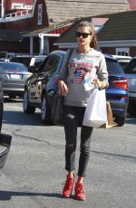 ALESSANDRA AMBROSIO Leaves Framers Market in Los Angeles