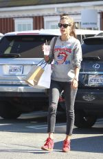 ALESSANDRA AMBROSIO Leaves Framers Market in Los Angeles