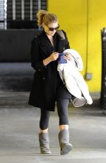 ALI LARTER Heading to a Gym in Los Angeles