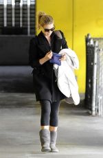 ALI LARTER Heading to a Gym in Los Angeles