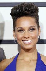 ALICIA KEYS at 2014 Grammy Awards in Los Angeles