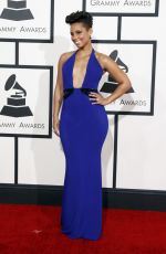 ALICIA KEYS at 2014 Grammy Awards in Los Angeles