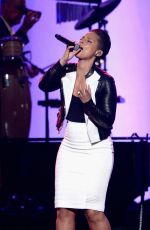 ALICIA KEYS at 2014 Musicares Person of the Year Gala in Los Angeles