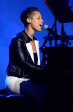 ALICIA KEYS at 2014 Musicares Person of the Year Gala in Los Angeles