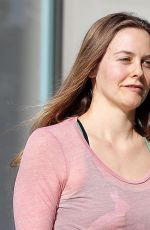 ALICIA SILVERSTONE in Tight Leggings Out and About in Los Angeles