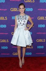 ALLISON WILLIAMS at Girls Season 3 Premiere in New York