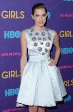 ALLISON WILLIAMS at Girls Season 3 Premiere in New York