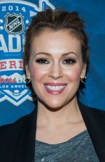 ALYSSA MILANO at 2014 Coors Light NHL Stadium Series