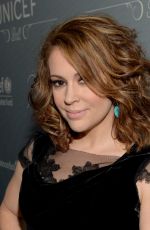 ALYSSA MILANO at 2014 Unicef Ball Presented by Baccarat in Beverly Hills
