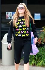 AMANDA BYNES in Leggings Leaves a Gym in Los Angeles