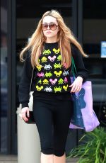 AMANDA BYNES in Leggings Leaves a Gym in Los Angeles