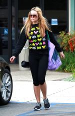 AMANDA BYNES in Leggings Leaves a Gym in Los Angeles