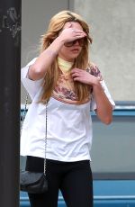 AMANDA BYNES Leaves Gas Station in Los Angeles