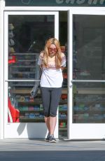 AMANDA BYNES Leaves Gas Station in Los Angeles