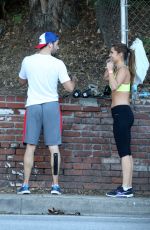 AMANDA BYRAM Working Out in Santa Monica