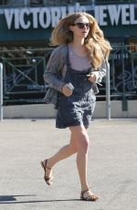 AMANDA SEYFRIED and Finn Out in West Hollywood