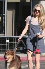AMANDA SEYFRIED and Finn Out in West Hollywood