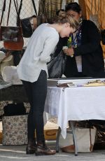 AMBER HEARD at Melrose Flea Market