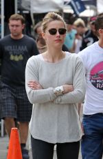 AMBER HEARD at Melrose Flea Market