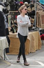 AMBER HEARD at Melrose Flea Market