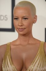 AMBER ROSE at 2014 Grammy Awards in Los Angeles