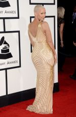 AMBER ROSE at 2014 Grammy Awards in Los Angeles
