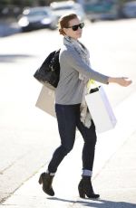 AMY ADAMS in Tight Jeans Out in Beverly Hills