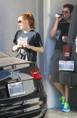 AMY ADAMS Leaves a Gym in Hollywood