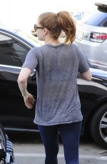 AMY ADAMS Leaves a Gym in West Hollywood