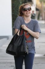 AMY ADAMS Leaves a Gym in West Hollywood