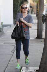AMY ADAMS Leaves a Gym in West Hollywood