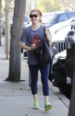 AMY ADAMS Leaves a Gym in West Hollywood