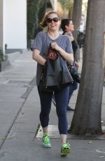 AMY ADAMS Leaves a Gym in West Hollywood