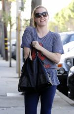 AMY ADAMS Leaves a Gym in West Hollywood