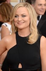 AMY POEHLER at 71st Annual Golden Globe Awards