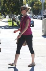 AMY SMART in Leggings Out in West Hollywood