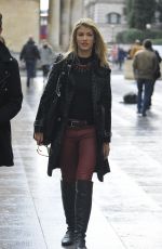 AMY WILLERTON Arrives at BBC Studio in London