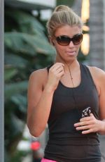 AMY WILLERTON in Short Shorts Jogging at Aunset Blvd in Los Angeles