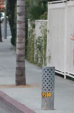 AMY WILLERTON in Short Shorts Jogging at Aunset Blvd in Los Angeles