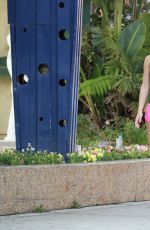 AMY WILLERTON in Short Shorts Jogging at Aunset Blvd in Los Angeles