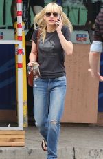 ANNA FARIS in Jeans Out Shopping in Santa Monica