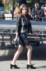 ANNA KENDRICK on the Set of Extra in Universal City