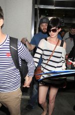 ANNE HATHAWAY at LAX Airport