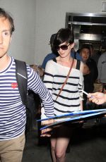 ANNE HATHAWAY at LAX Airport
