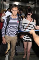 ANNE HATHAWAY at LAX Airport