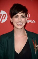ANNE HATHAWAY at Song One  Premiere at 2014 Sundance Film Festival