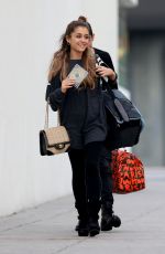 ARIANA GRANDE Leaves a Recording Studio in Hollywood