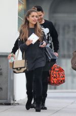 ARIANA GRANDE Leaves a Recording Studio in Hollywood