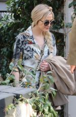 ASHLEE SIMPSON Arrives at a Friends House in Hollywood